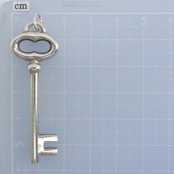 Tiffany Pendant Top Vintage Oval Key Silver